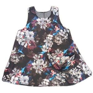 Paper Temples OSFM Tunic Tank Top Wearable Art Slouch Pocket Lagenlook Oversize